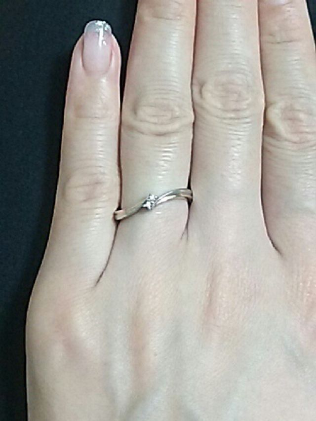 ダイヤはピンクダイヤにしました