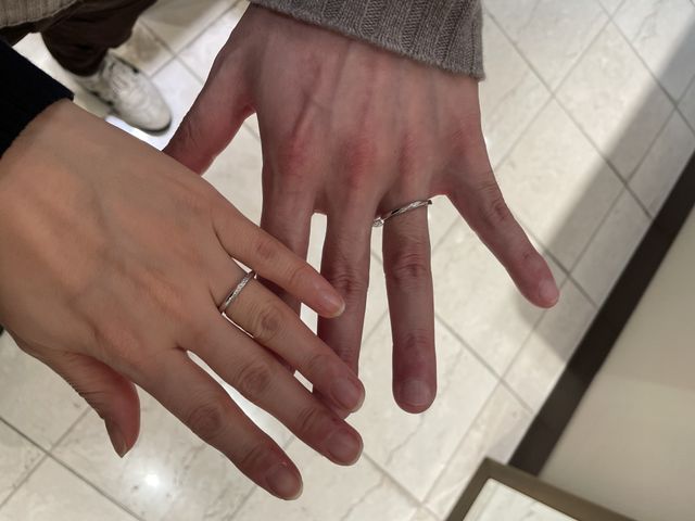 結婚指輪のお揃いで