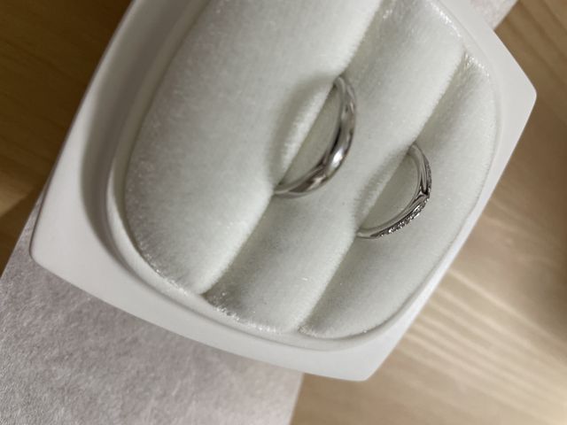 結婚指輪です。