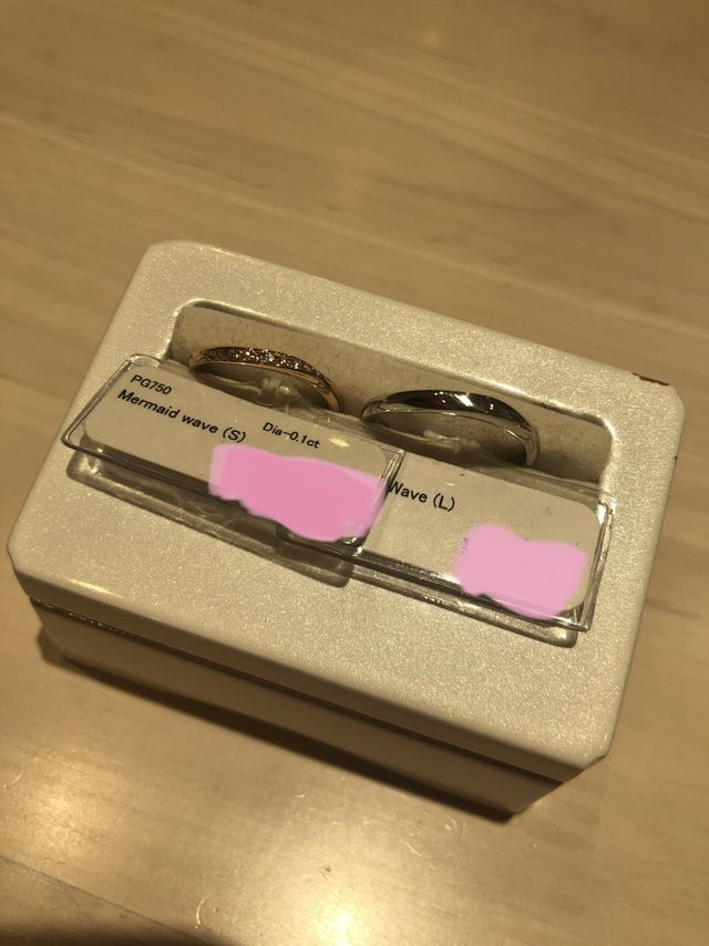 購入した結婚指輪