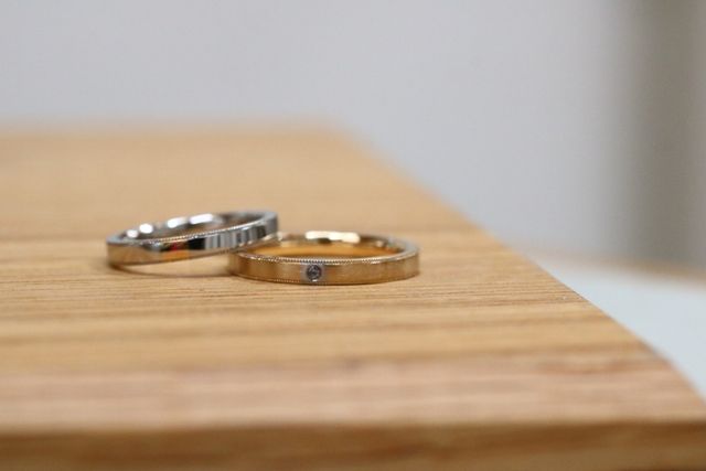 一部を切り取る交換リングをしました。