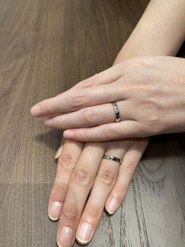 女性用にはハート型のダイヤがあります。