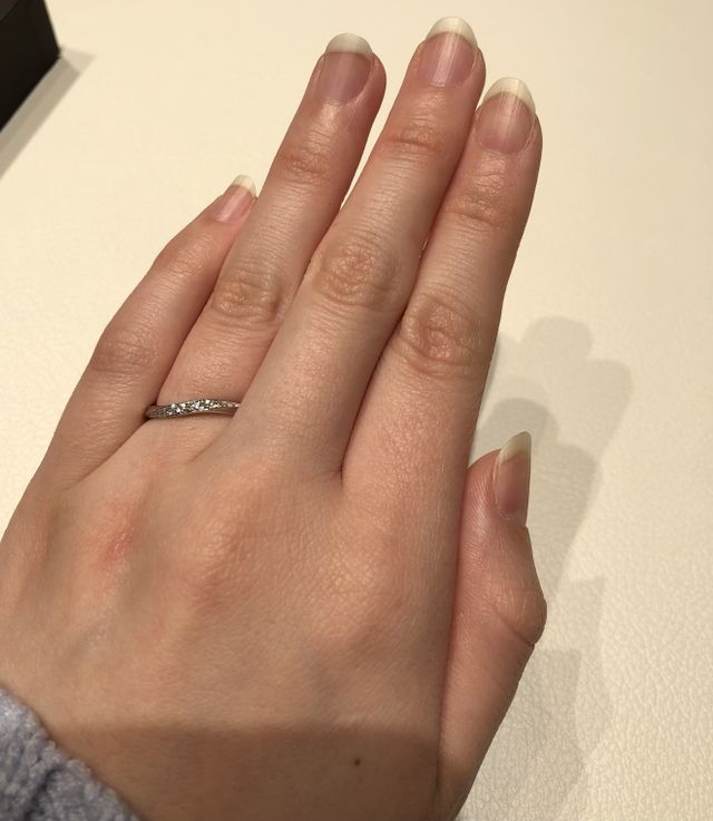 試着時の写真です。