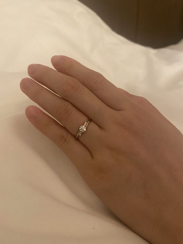 縁結_プラチナとイエローゴールドの組み合わせです