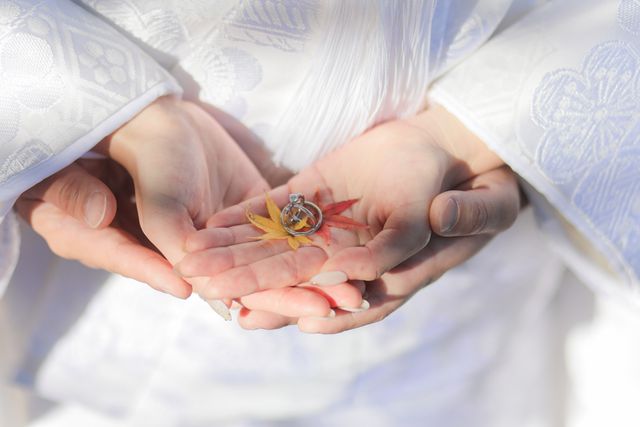 婚約指輪、結婚指輪ともにラザールダイヤモンドさんです❤︎