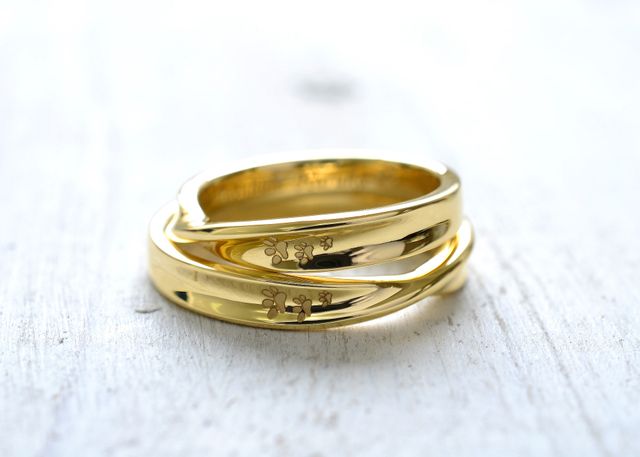 犬の足跡を入れました