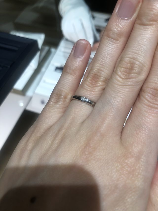 一粒ダイヤの結婚指輪
