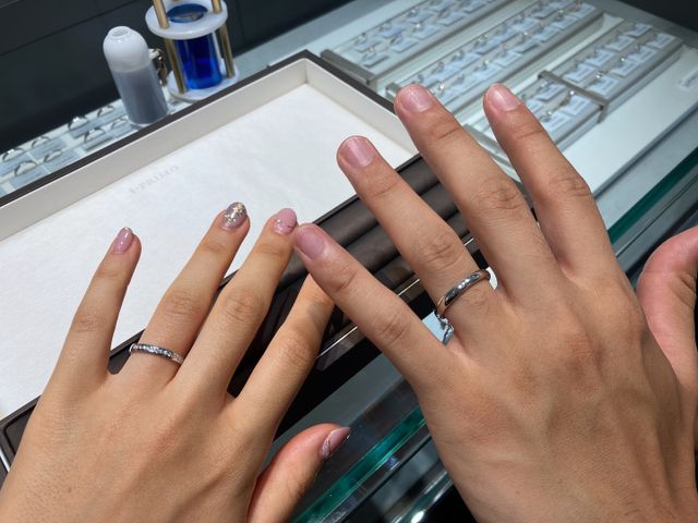 付けるととてもキラキラでした