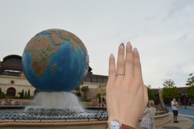 ディズニーランドでプロポーズを受けいただきました。