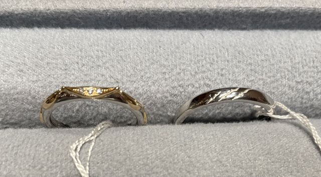 美女と野獣をモチーフしたリングです。