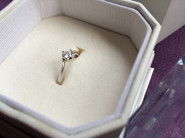 0.257CT のダイヤモンドリングを購入しました♪