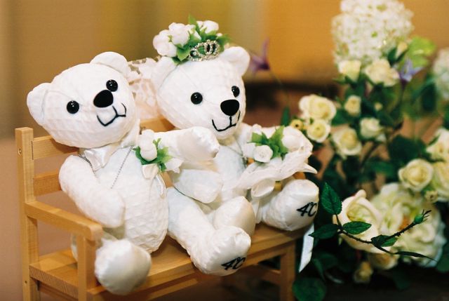 購入時のプレゼント、ウェディングテディベア♪