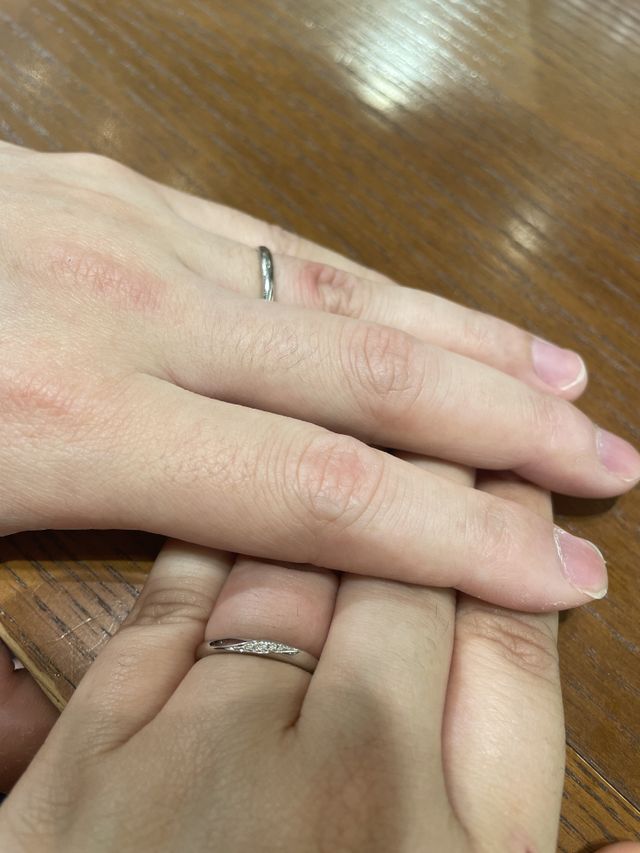 夫婦2人で納得し、永く使える指輪を選べました。