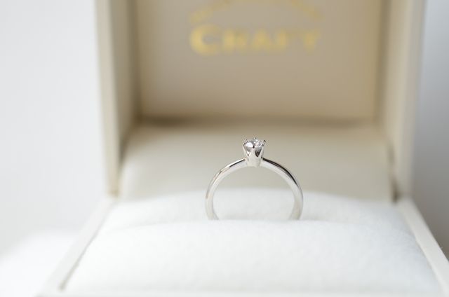 ダイヤモンド(0.15ct)/6本爪留め/鏡面