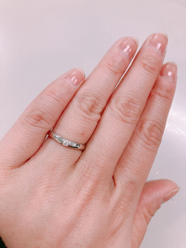 ダイヤがキラッとして綺麗です