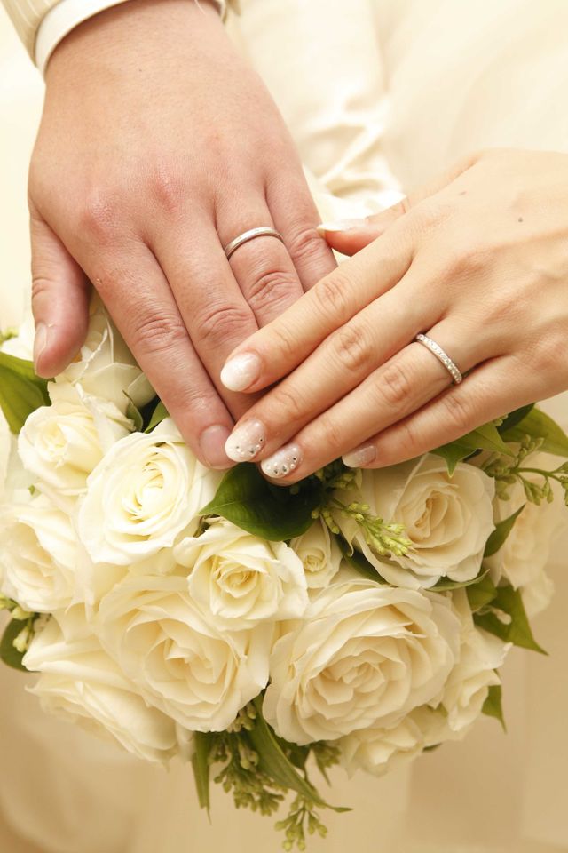 結婚式で撮った写真です