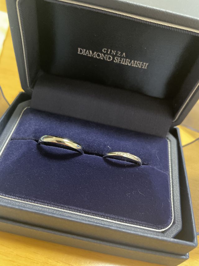 お互い自分の好きなデザインを選ぶ事ができました。