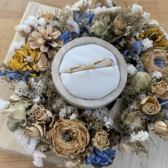 結婚指輪を二人で制作しました。