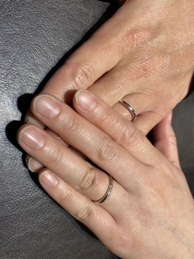 店内で試着した時の写真です。