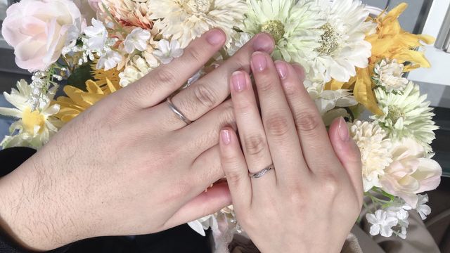 購入時に撮っていただきました！