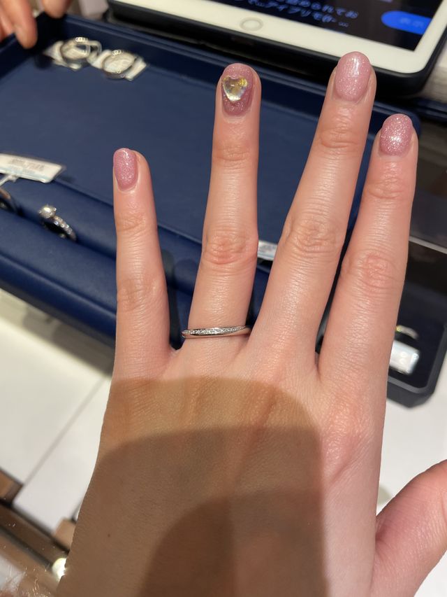 店舗で試着した時の写真です！