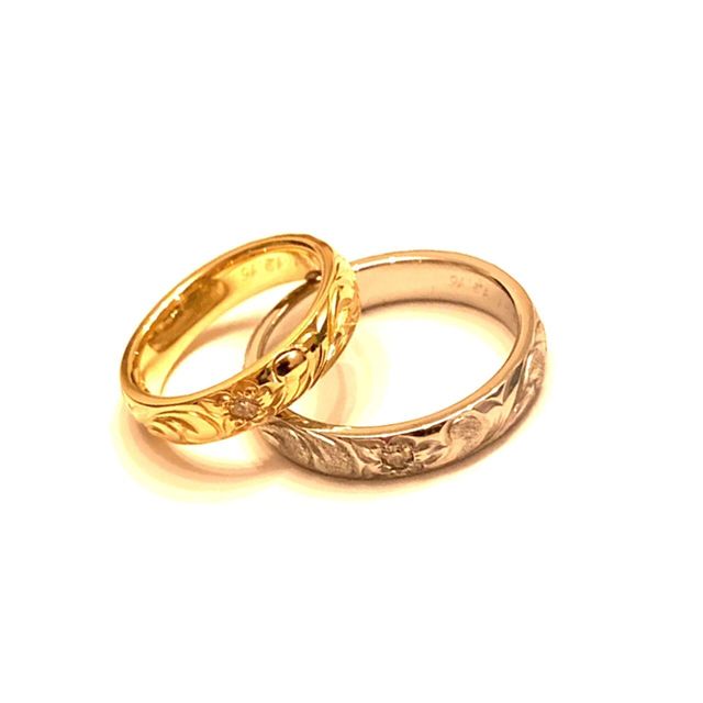 1人の彫り師さんが2人だけのために作製してくださるのが素敵！