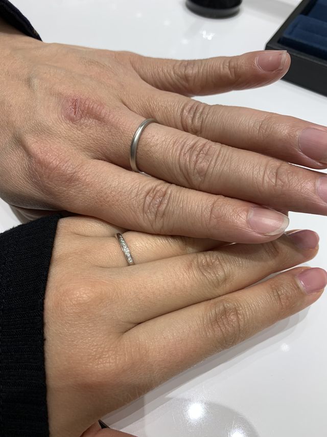 初めてつけてみた時の写真です。着用してさらに気に入りました