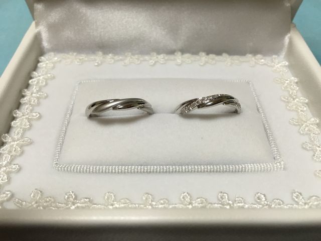 リングケースの中とマリッジリング