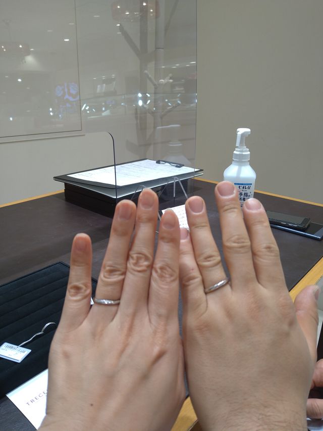 試着の際の写真