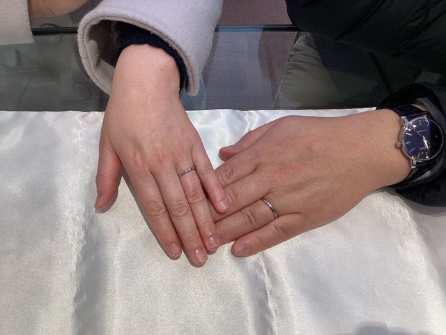 受取当日にお店の方に撮影していただきました。