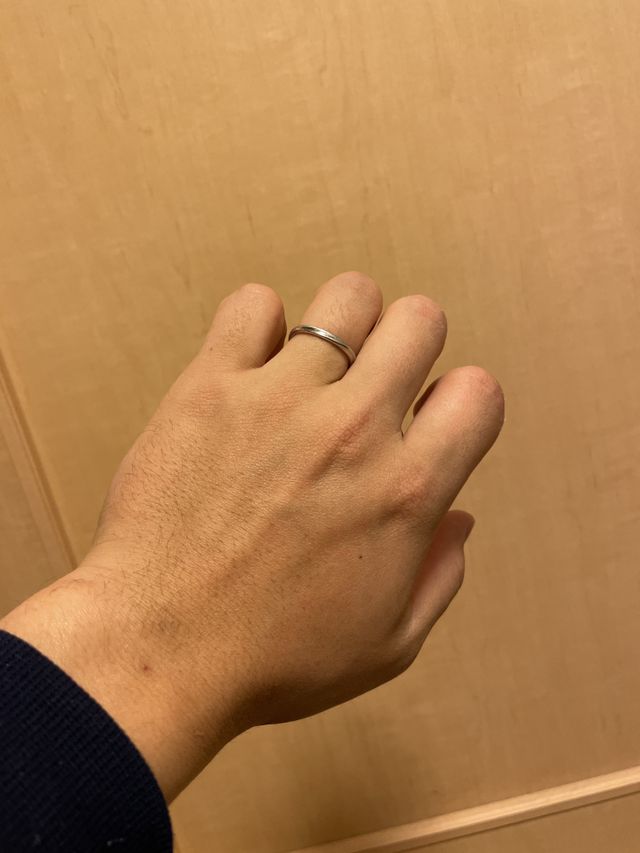 指輪着用時