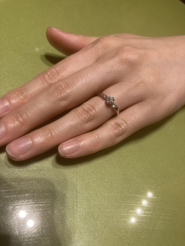 購入した婚約指輪