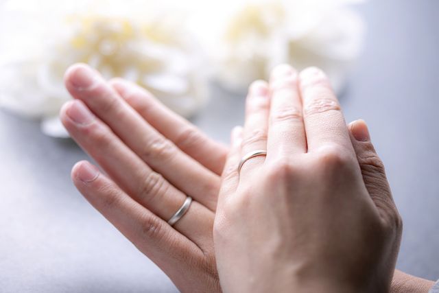 二人で付けてみました。