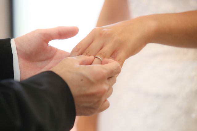 ハワイ挙式にて