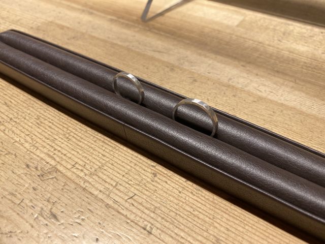 2人で作った結婚指輪です。