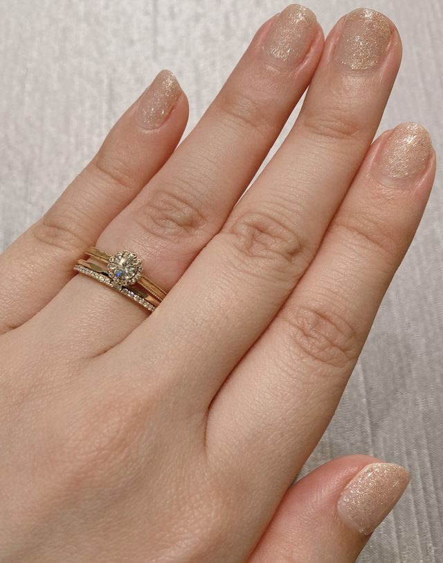 繊細なデザインがとても可愛い組み合わせ