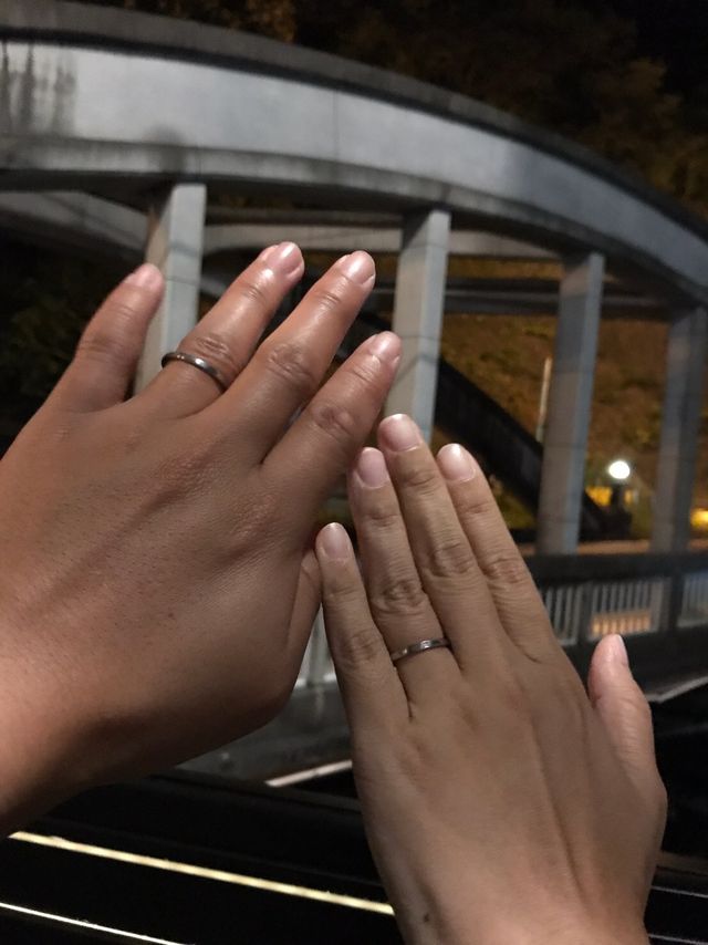 入籍した日に初めて着けました。