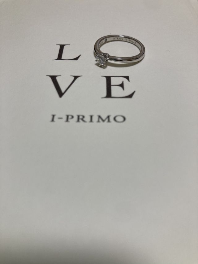 頂いた台紙の上に置いてLOVE