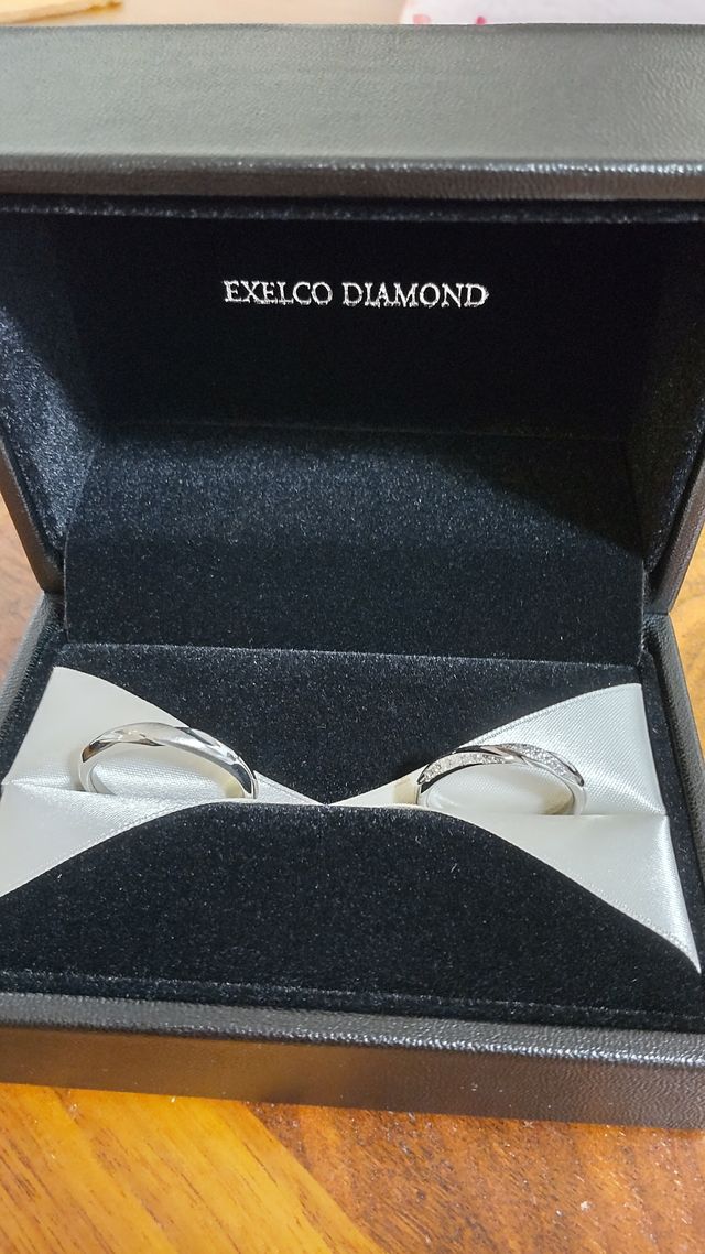 ペアのリングにしました