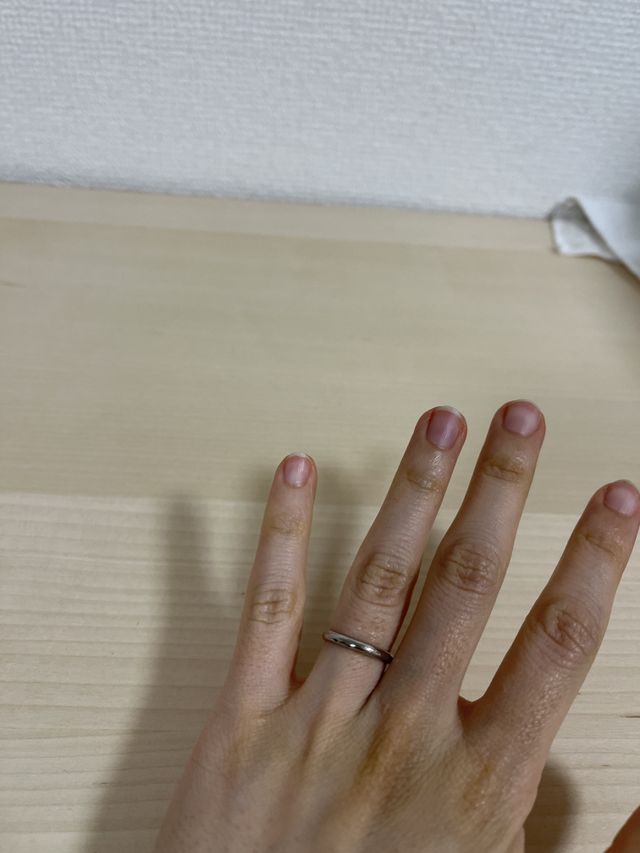 プラチナが棒状のところから手作りしました