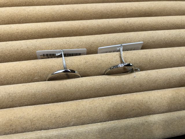 試着させていただいた指輪