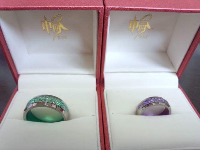 チタンでできた指輪。幅も太くとても軽いところが魅力でした