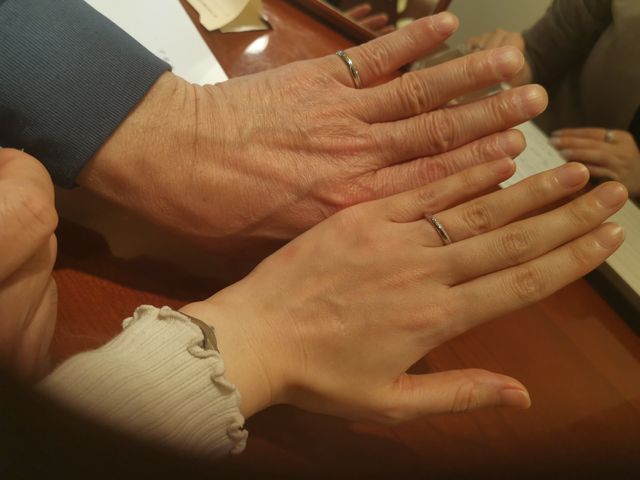 　ストレートたいぷのリングです。ペア感がちゃんとありました。