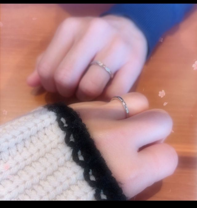 これからも指輪と同じく彼女も大事にします。