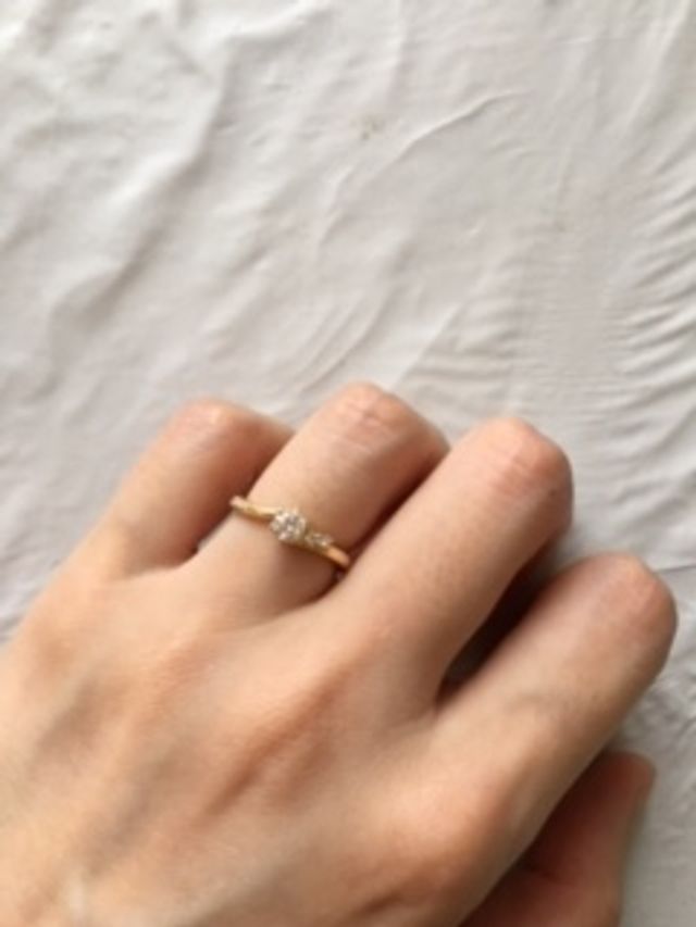 ダイヤが輝いています