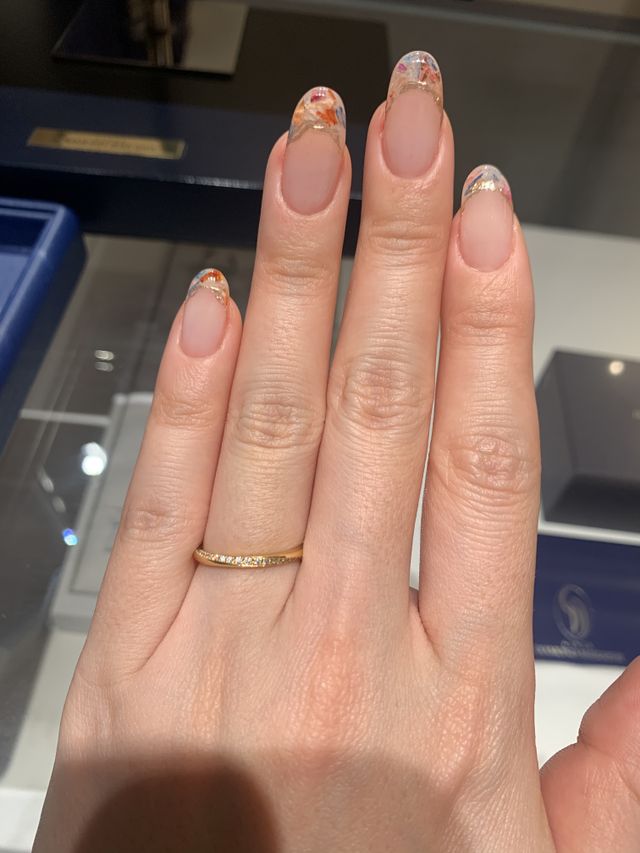 幅が細かったです。指が長く見えました。