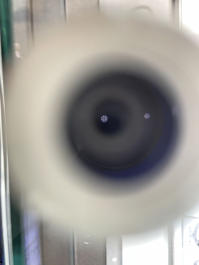 ダイアモンドのカットが見れました