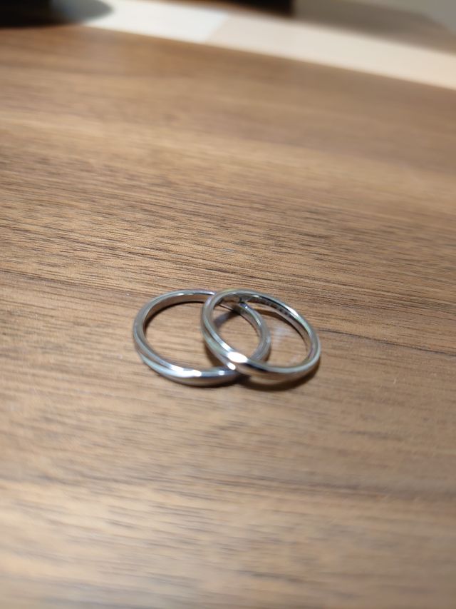 シンプルなデザインでずっと付けていられるようオーダーしました