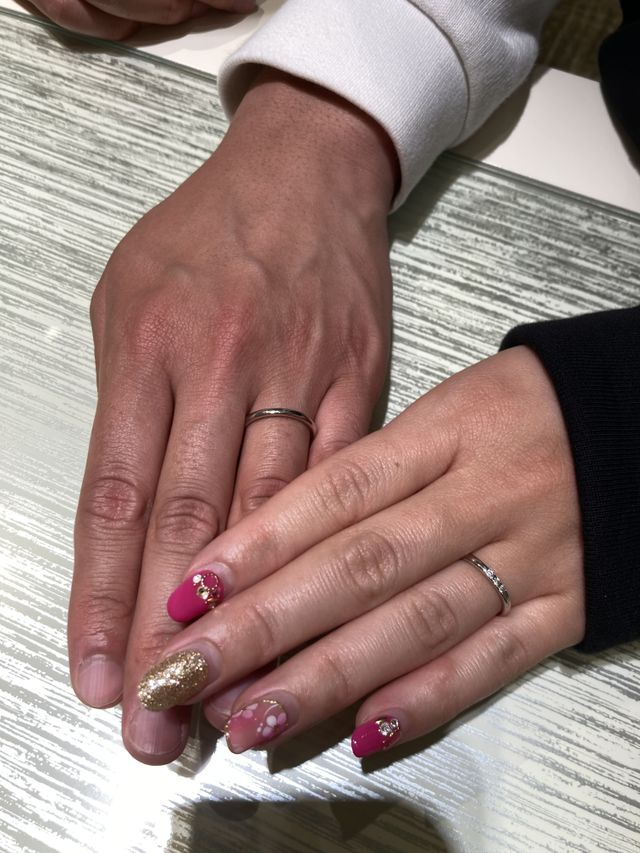 試着した10種類くらいの指輪のうち1番しっくりきたリング