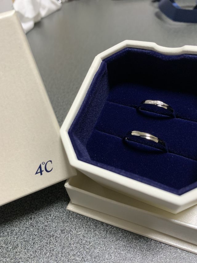 2人で一生懸命選んだ指輪です！